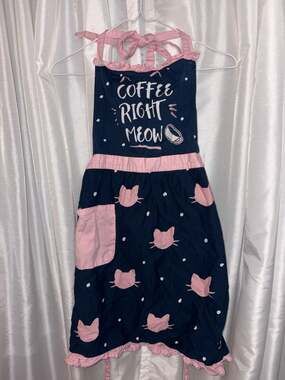 Buy Pantry Navy Women Coffee Meow Apron Online Lebanon